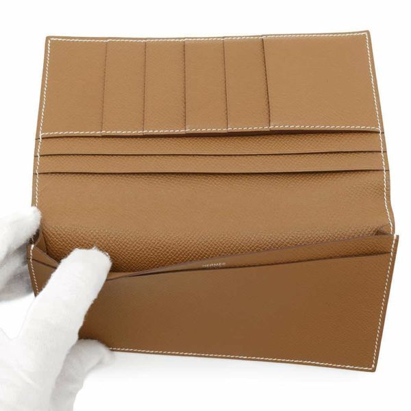 エルメス 長財布 MC2 フレミング ゴールド エプソン U刻印 HERMES 財布 メンズ