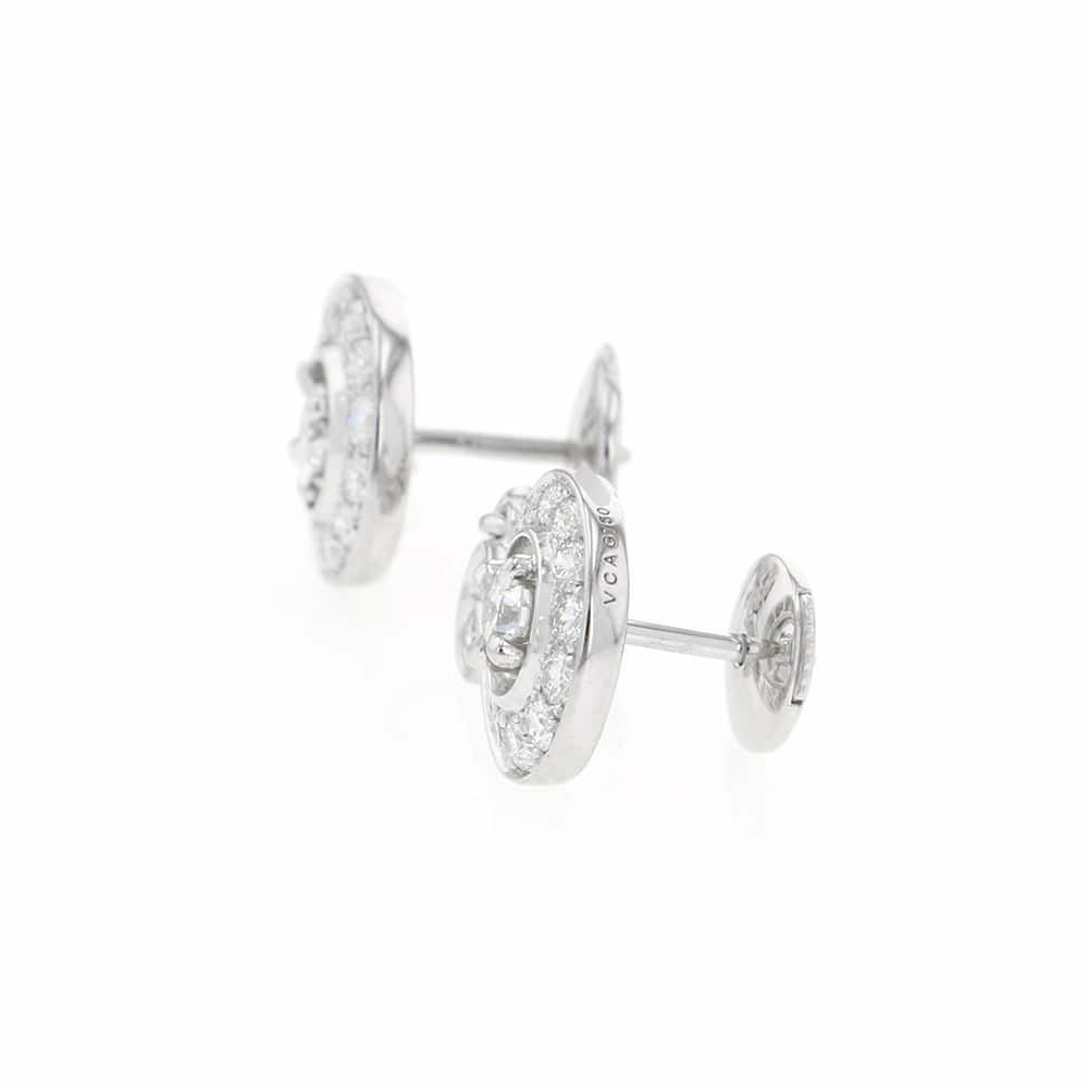 ヴァンクリーフ&アーペル ピアス ニドパラディ ダイヤモンド K18WGホワイトゴールド Van Cleef & Arpels
