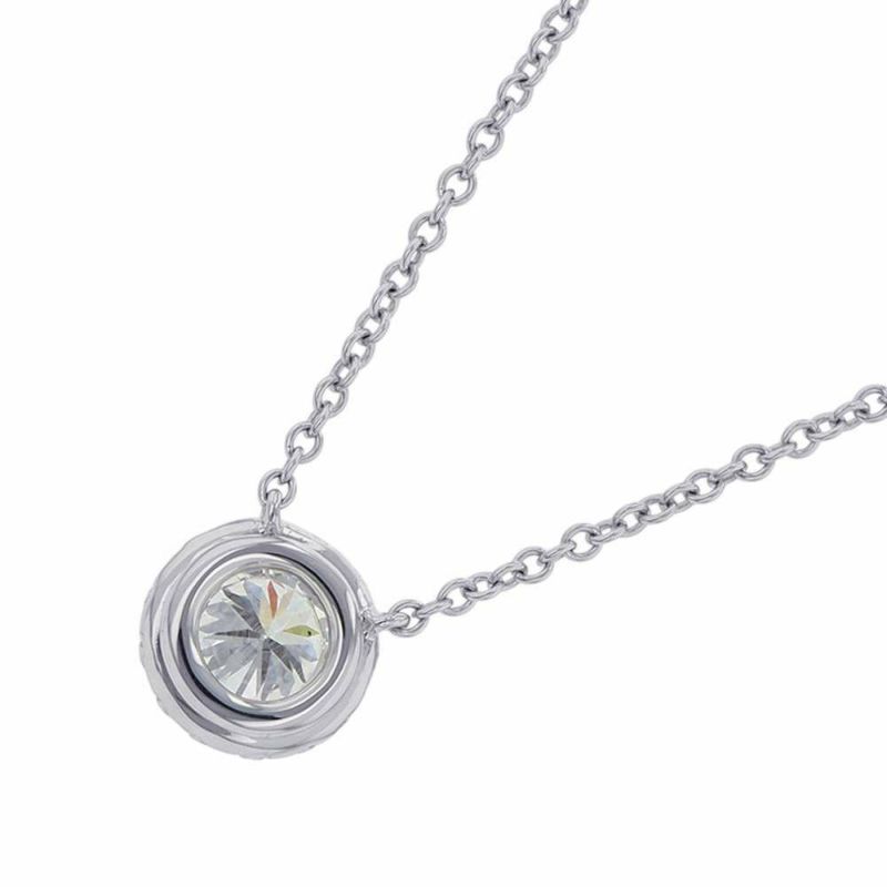 ティファニー ネックレス ソレスト ダイヤ ネックレス ダイヤ 0.31ct Pt950プラチナ Tiffany&Co. ペンダント ジュエリー 鑑定書付き