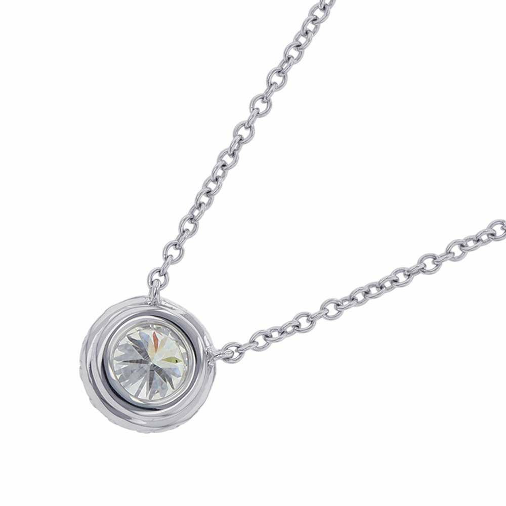 ティファニー ネックレス ソレスト ダイヤ ネックレス ダイヤ 0.31ct Pt950プラチナ Tiffany&Co. ペンダント ジュエリー 鑑定書付き