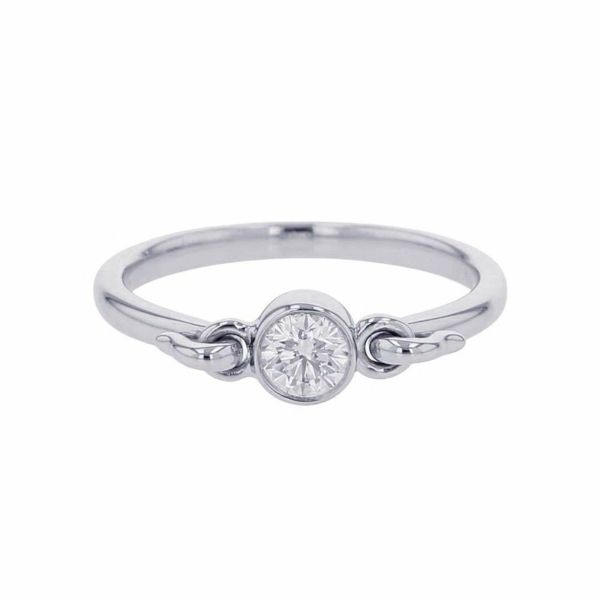 ティファニー リング スワン リング ダイヤモンド Pt950プラチナ リングサイズ約12号 Tiffany&Co. ジュエリー