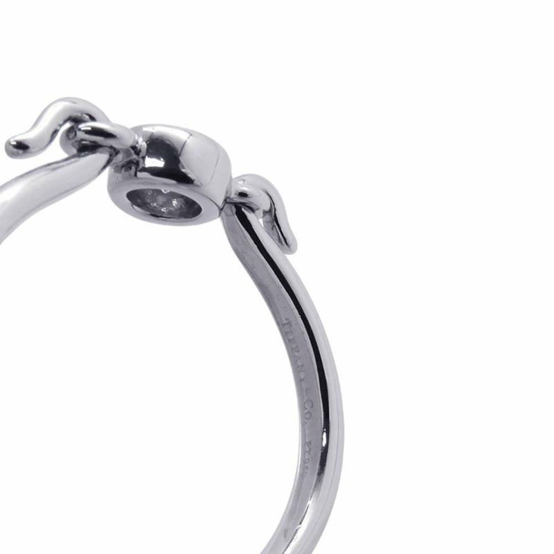 ティファニー リング スワン リング ダイヤモンド Pt950プラチナ リングサイズ約12号 Tiffany&Co. ジュエリー