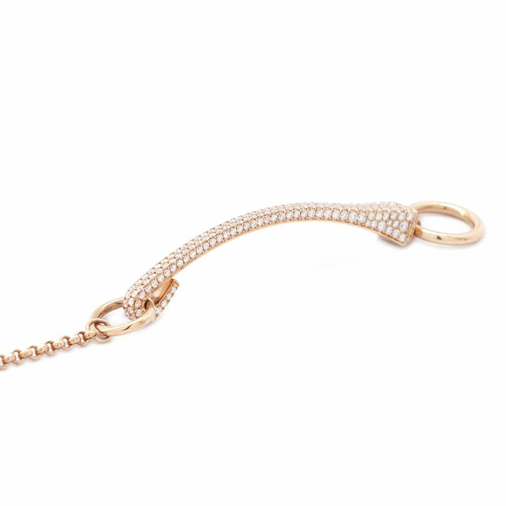 エルメス ブレスレット クルー・ド・フォルジュ ダイヤモンド 227P 1.23ct K18PGピンクゴールド サイズST HERMES