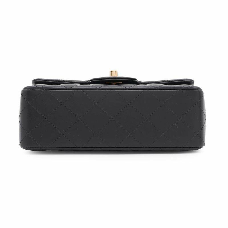 シャネル チェーンショルダーバッグ ミニ マトラッセ 20 ココマーク ラムスキン A69900 CHANEL ミニ フラップ 黒