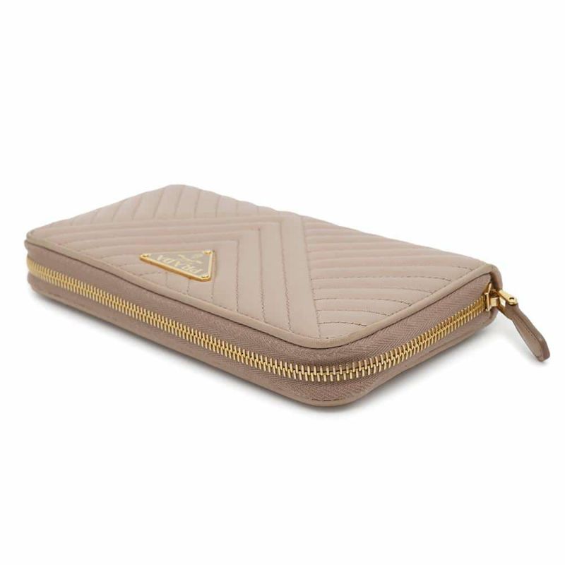 プラダ 長財布 三角ロゴ ラウンドファスナー レザー 1ML506 PRADA 財布