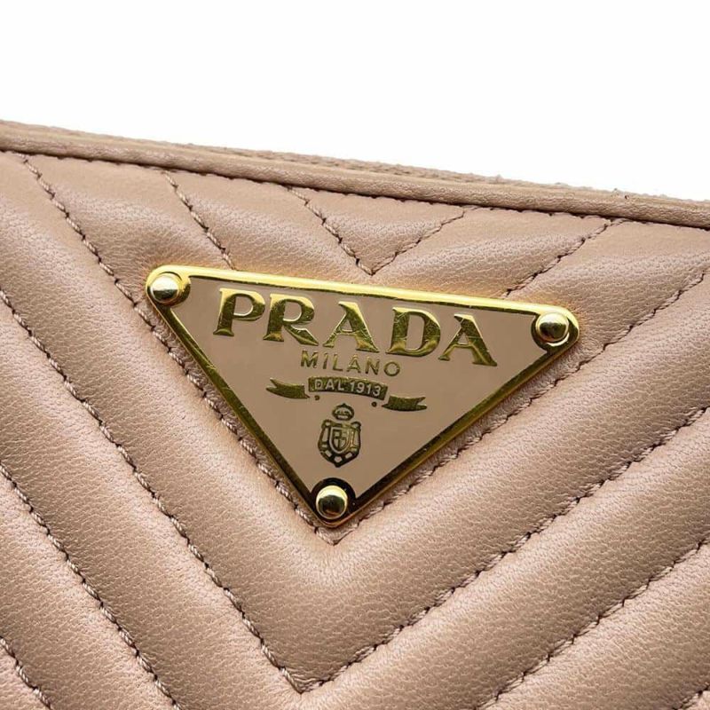 プラダ 長財布 三角ロゴ ラウンドファスナー レザー 1ML506 PRADA 財布