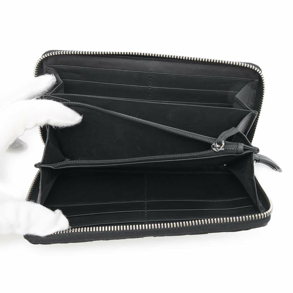 グッチ 長財布 GGスプリーム アラベスク 410102 GUCCI ラウンドファスナー 財布 黒