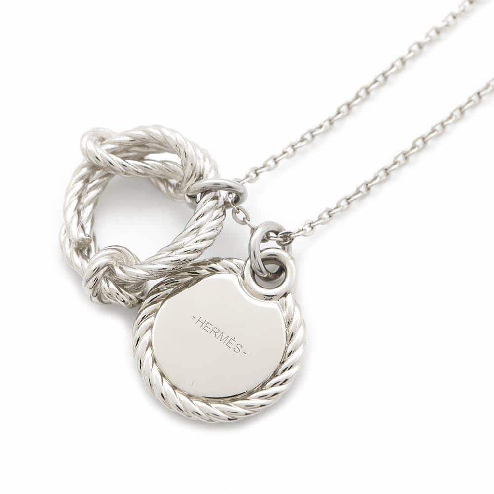 エルメス ネックレス コルダージュ ロープ HERMES アクセサリー シルバー