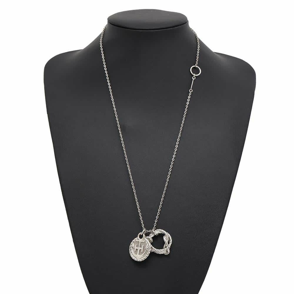 エルメス ネックレス コルダージュ ロープ HERMES アクセサリー シルバー