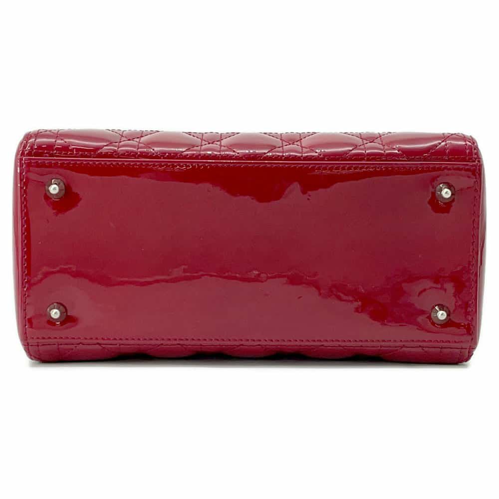 ディオール ハンドバッグ レディディオール カナージュ ミディアム パテント VRB44551 2way