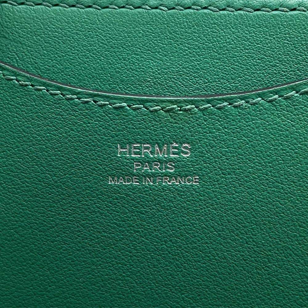 エルメス トートバッグ インザループ 18 ヴェールヴェルティゴ/ホワイト/ブラック/シルバー金具 トワルアッシュ/スイフト W刻印