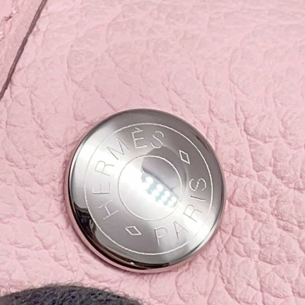 エルメス トートバッグ ガーデンパーティPM ローズサクラ/シルバー金具 カントリー T刻印