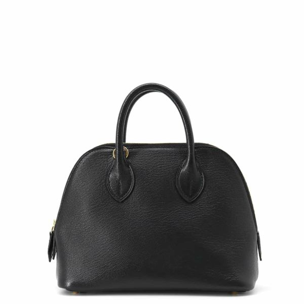 エルメス ボリード1923 ミニ ブラック/ゴールド金具 シェブルミゾル A刻印 2wayショルダー 黒