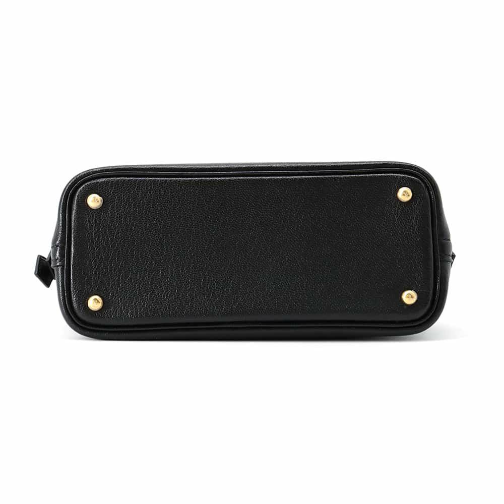 エルメス ボリード1923 ミニ ブラック/ゴールド金具 シェブルミゾル A刻印 2wayショルダー 黒