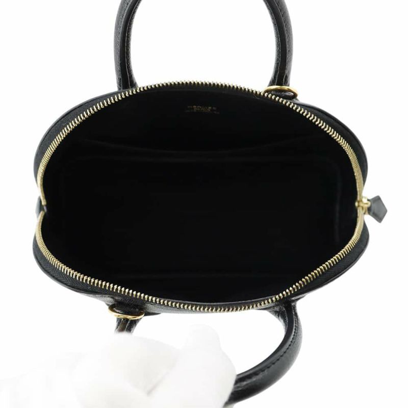 エルメス ボリード1923 ミニ ブラック/ゴールド金具 シェブルミゾル A刻印 2wayショルダー 黒