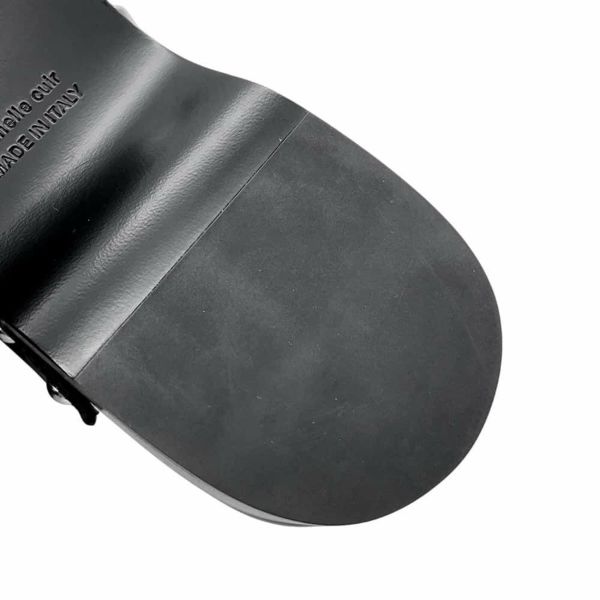 エルメス ミュール カルロッタ ケリー カーフレザー レディースサイズ38 HERMES 靴 黒