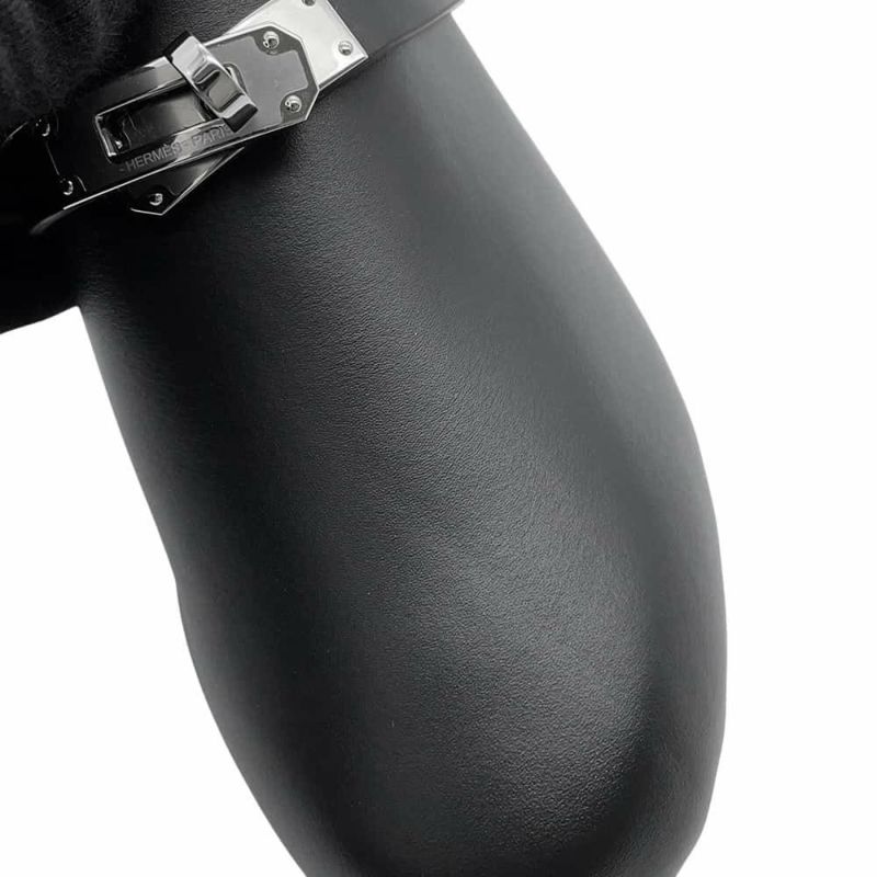 エルメス ミュール カルロッタ ケリー カーフレザー レディースサイズ38 HERMES 靴 黒