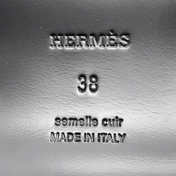 エルメス ミュール カルロッタ ケリー カーフレザー レディースサイズ38 HERMES 靴 黒