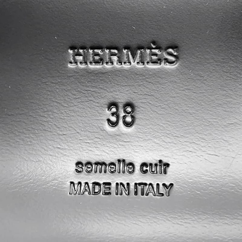 エルメス ミュール カルロッタ ケリー カーフレザー レディースサイズ38 HERMES 靴 黒