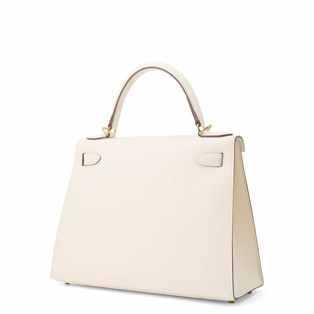 エルメス ハンドバッグ ケリー28 外縫い ナタ/ゴールド金具 エプソン U刻印 2wayショルダー