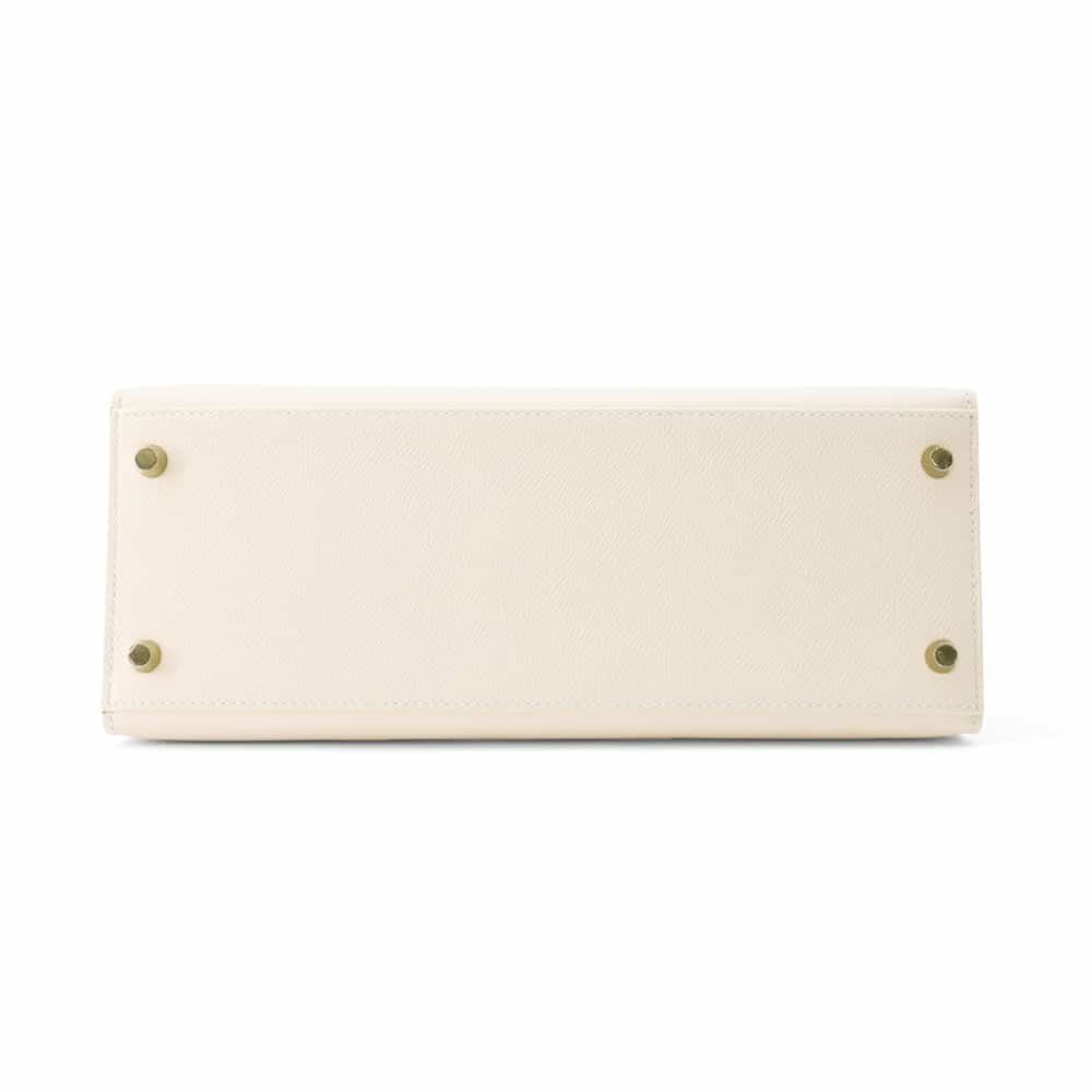 エルメス ハンドバッグ ケリー28 外縫い ナタ/ゴールド金具 エプソン U刻印 2wayショルダー
