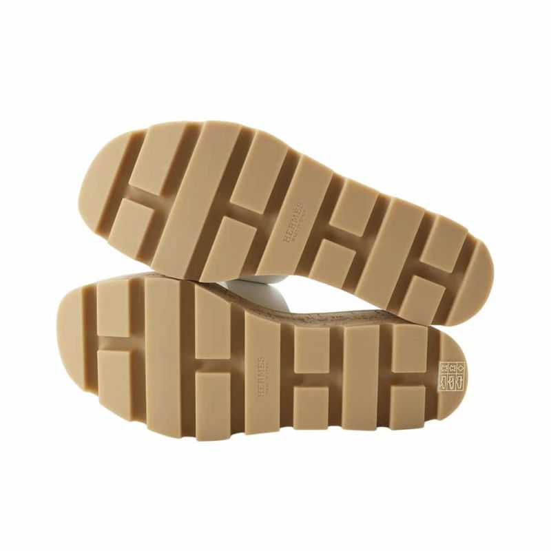 エルメス サンダル エズ 30 Eze レザー レディースサイズ34 HERMES 靴 白