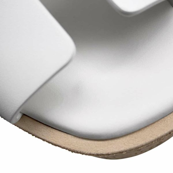 エルメス サンダル エズ 30 Eze レザー レディースサイズ34 HERMES 靴 白