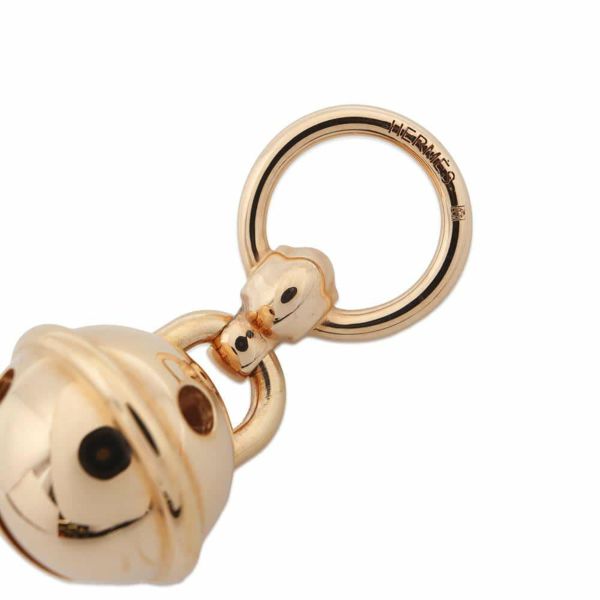 エルメス スカーフリング ツイリーリング ベル ピンクゴールド金具 HERMES アクセサリー 鈴