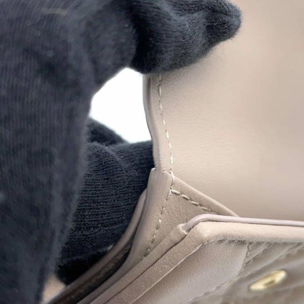 クリスチャン・ディオール 三つ折り財布 レディディオール ロータスウォレット カナージュ S0181ONMJ