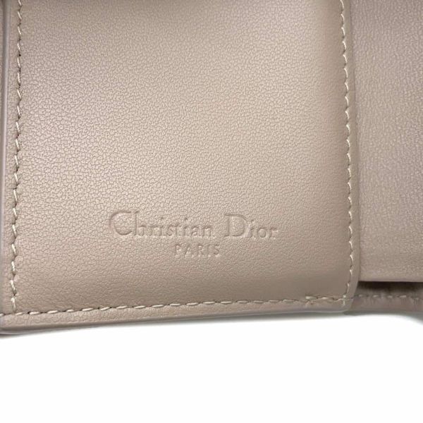 クリスチャン・ディオール 三つ折り財布 レディディオール ロータスウォレット カナージュ S0181ONMJ