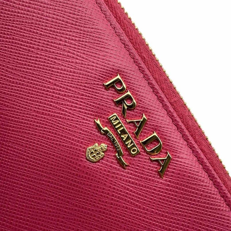 プラダ 長財布 サフィアーノ レザー 1ML506 PRADA 財布  ラウンドファスナー