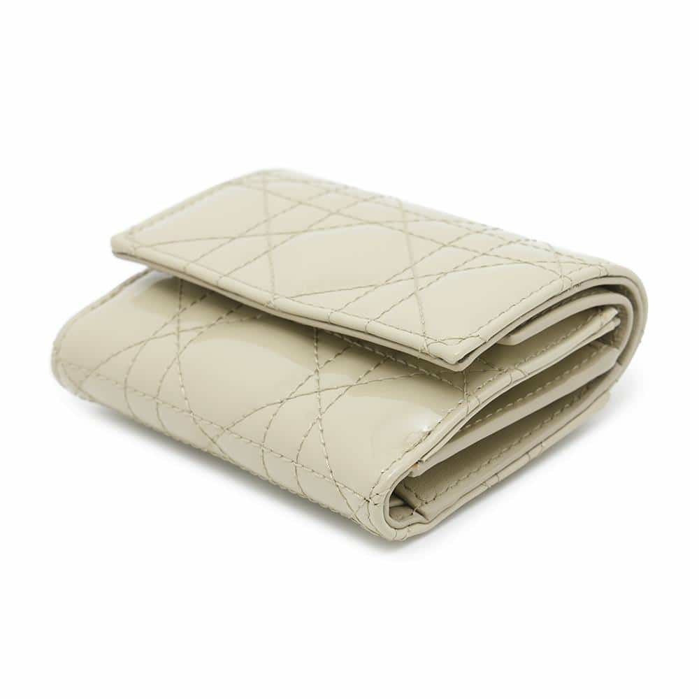 クリスチャン・ディオール 三つ折り財布 レディディオール ロータスウォレット カナージュ S0181OVRB 財布