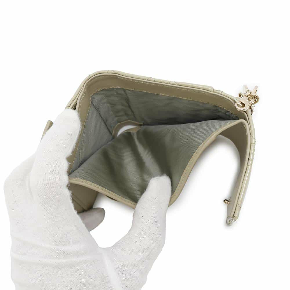 クリスチャン・ディオール 三つ折り財布 レディディオール ロータスウォレット カナージュ S0181OVRB 財布