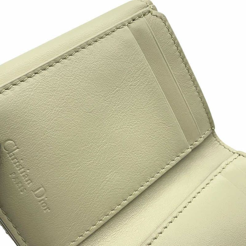 クリスチャン・ディオール 三つ折り財布 レディディオール ロータスウォレット カナージュ S0181OVRB 財布
