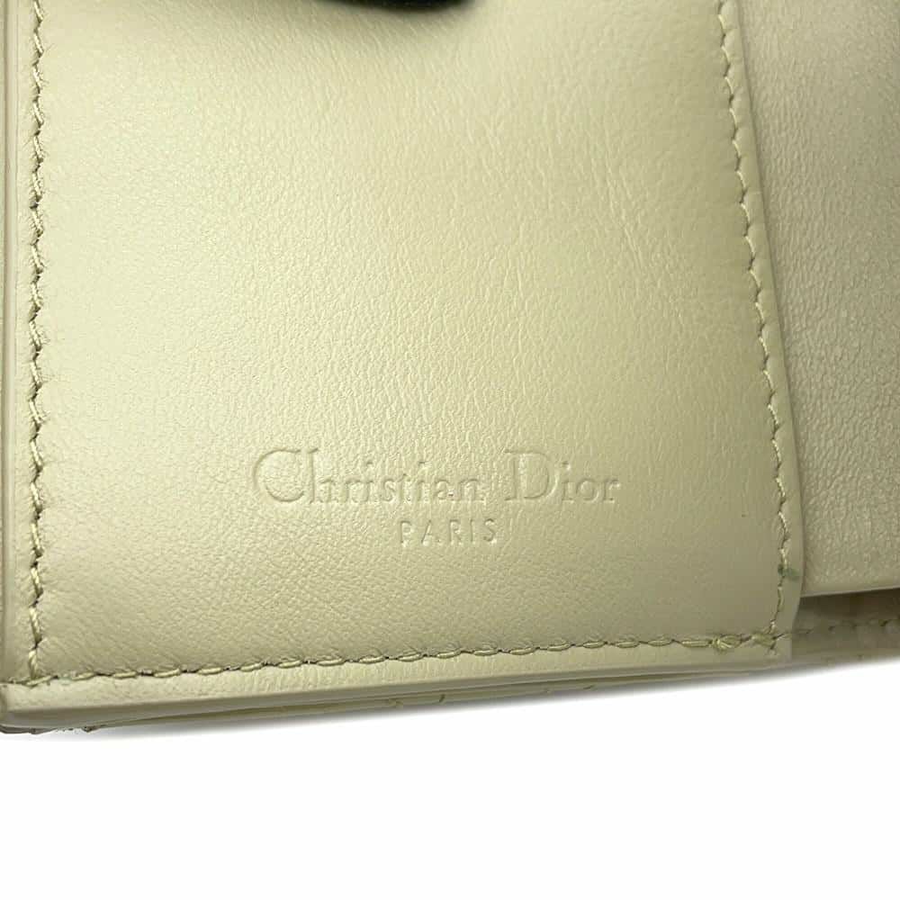 クリスチャン・ディオール 三つ折り財布 レディディオール ロータスウォレット カナージュ S0181OVRB 財布