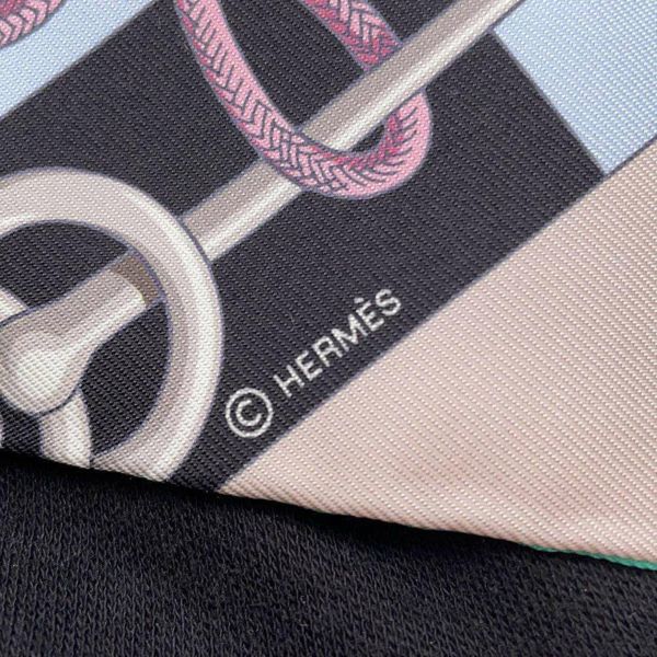 エルメス スカーフ ツイリー クリケティス Cliquetis HERMES シルクツイル 2022年春夏 黒