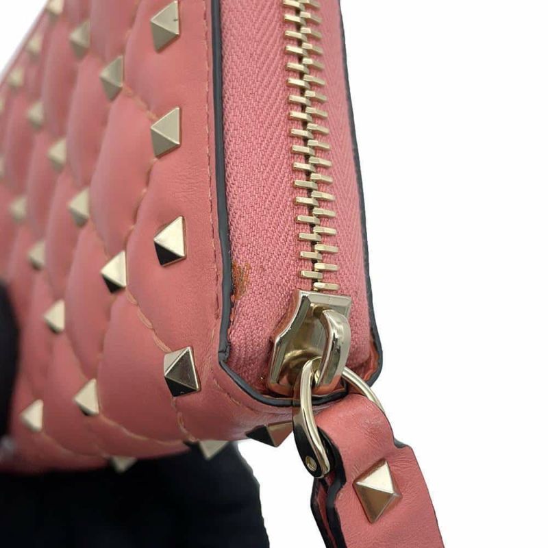 ヴァレンティノ・ガラヴァーニ 長財布 スタッズ ハートロングウォレット PW0P0P00QVX VALENTINO 財布