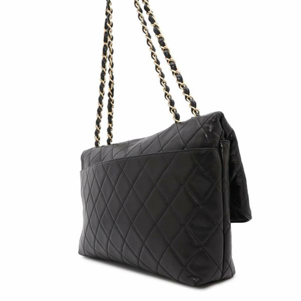 シャネル チェーンショルダーバッグ マトラッセ 2.55 ラムスキン A16522 CHANEL 黒