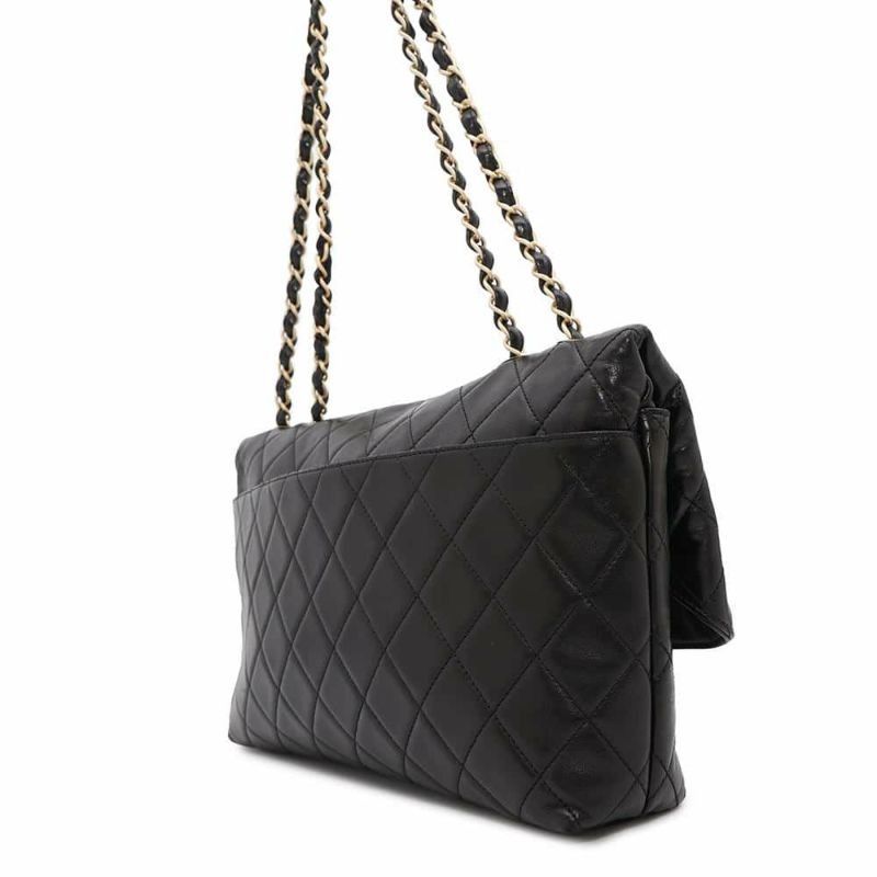 シャネル チェーンショルダーバッグ マトラッセ 2.55 ラムスキン A16522 CHANEL 黒