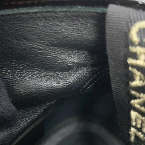 シャネル ショートブーツ ココマーク レースアップ パテント フェイクパール レディースサイズ37 1/2C G33169 靴 黒