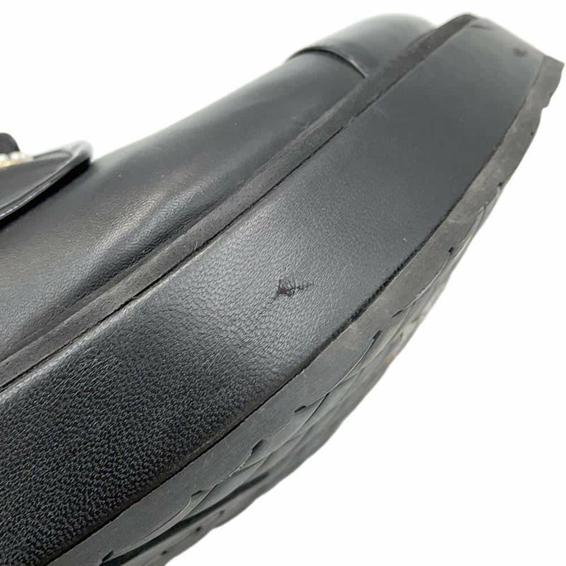 シャネル ショートブーツ ココマーク レースアップ パテント フェイクパール レディースサイズ37 1/2C G33169 靴 黒