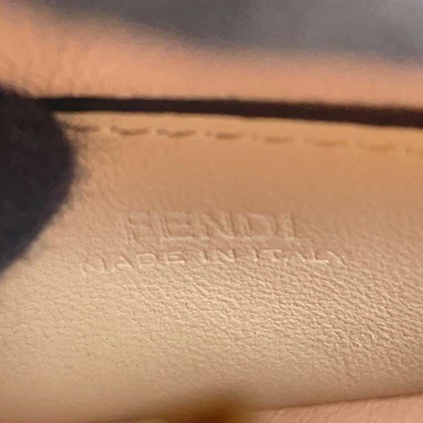 フェンディ チェーンショルダーポーチ ナノピーカブー レザー 7AR993 FENDI ポシェット バッグチャーム