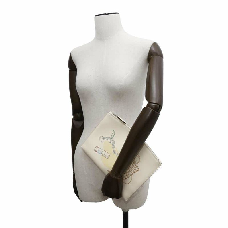 エルメス クラッチバッグ ヴィド・トン・サック PM インアンドアウト ナタ/シルバー金具 スイフト U刻印