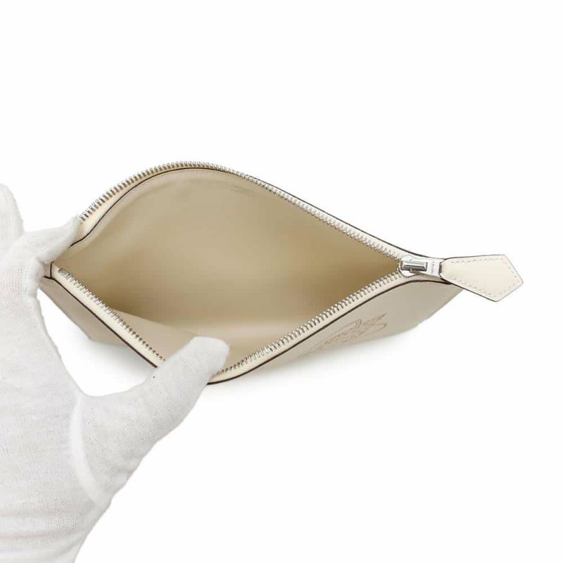 エルメス クラッチバッグ ヴィド・トン・サック PM インアンドアウト ナタ/シルバー金具 スイフト U刻印