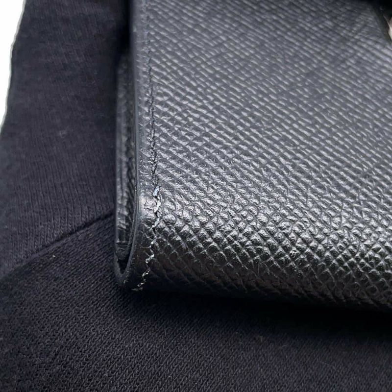 エルメス 三つ折り財布 クリック12 ブラック/シルバー金具 エプソン C刻印 HERMES 黒 財布