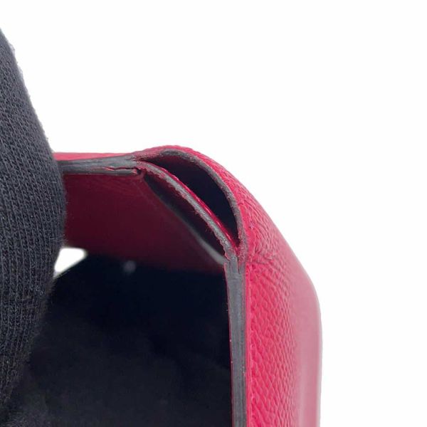 エルメス 三つ折り財布 ベアン コンビネ タッチ ローズメキシコ/シルバー金具 エプソン/アリゲーターマット Z刻印