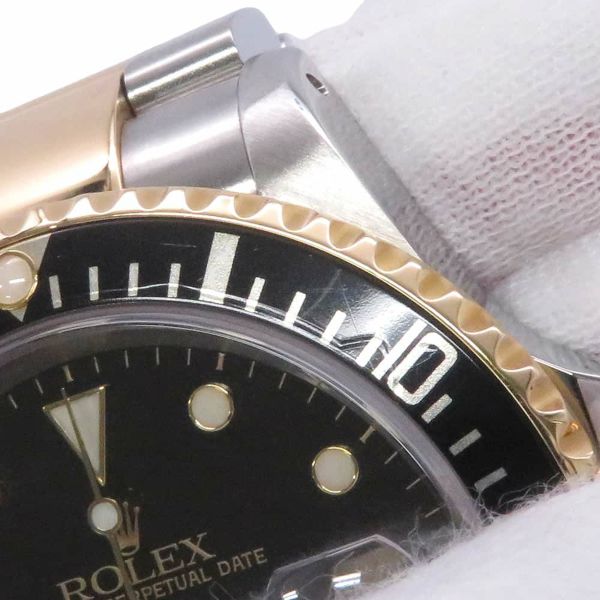 ロレックス サブマリーナ デイト コンビ SS/K18YGイエローゴールド P番 16613 ROLEX 腕時計 黒文字盤
