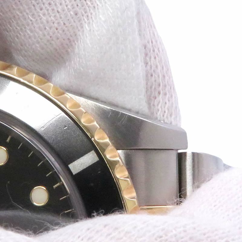 ロレックス サブマリーナ デイト コンビ SS/K18YGイエローゴールド P番 16613 ROLEX 腕時計 黒文字盤