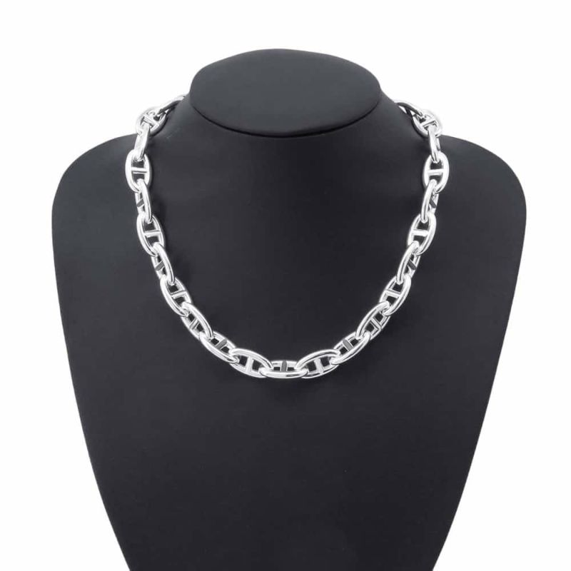 エルメス ネックレス シェーヌダンクルGM 29コマ SV925 シルバー925 HERMES Chaine d Ancre チョーカー