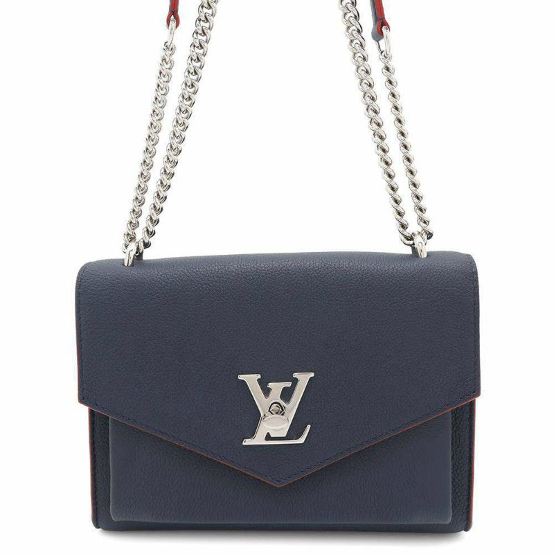 ルイヴィトン ショルダーバッグ ソフトカーフレザー マイロックミーBB M53196 LOUIS VUITTON ネイビー
